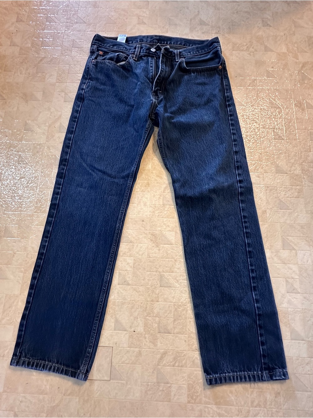 Levi's Men's Dark Blue Straight-Leg Jeans